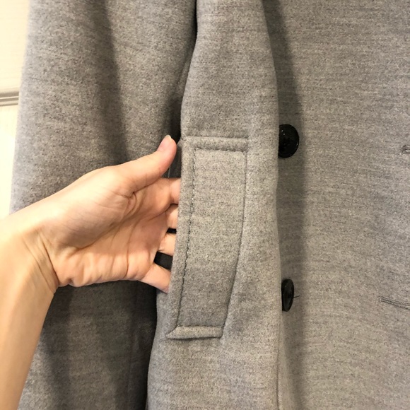 H&M Grey Peacoat Jacket - 4 - Picture 3 of 6